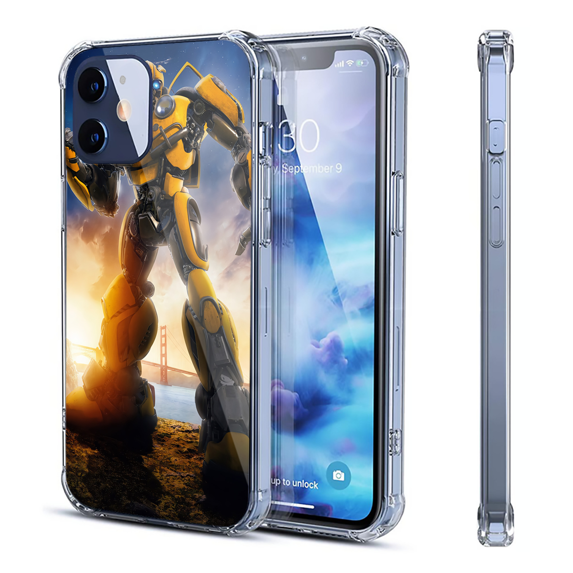 （画像用） Transformers トランスフォーマー 【iPhone 12シリーズ対応】透明スマホケース（クリアソフトケース）